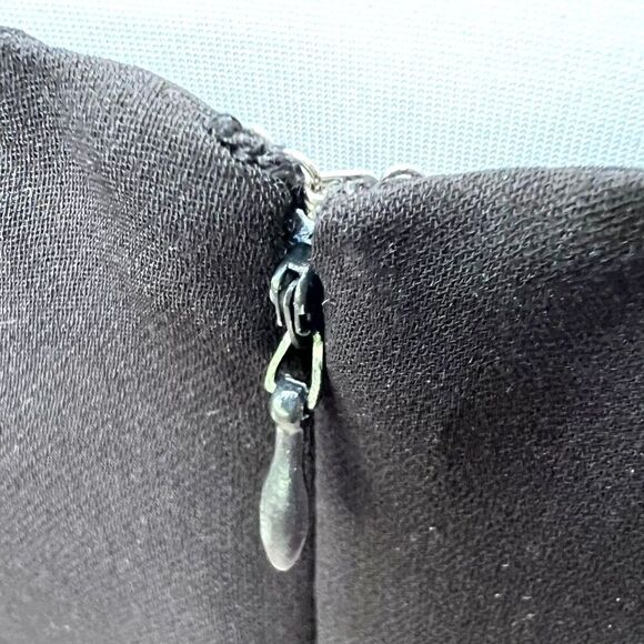 Vintage Sleeveless Silk Floral Fare Square Neck - Picture 6 of 6